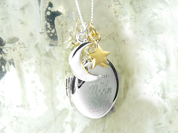 Star on sale locket pendant