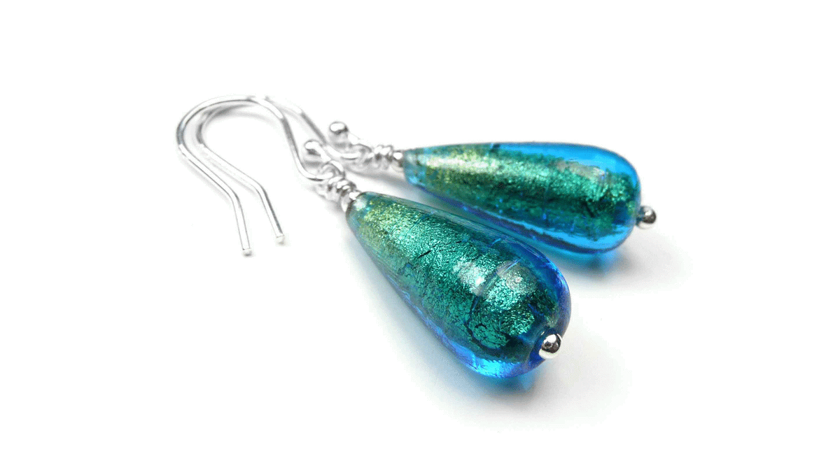 Murano Glass Earrings - Italian Crafted – Indigo Silver