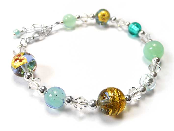 Murano Glass Bracelet - Mermaid