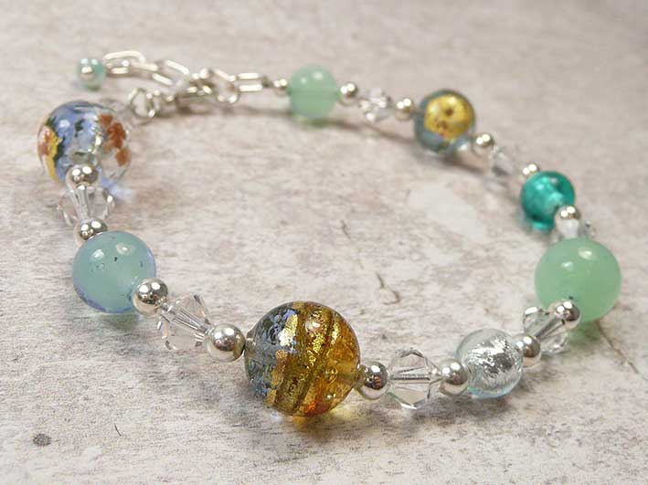 Murano Glass Bracelet - Mermaid