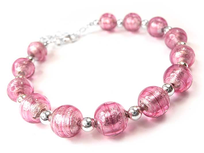 Murano Glass Bracelet - Rosie