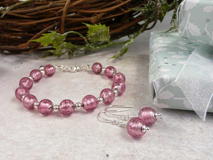 Murano Glass Bracelet - Rosie