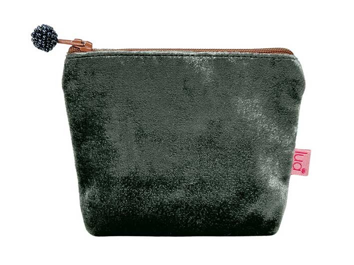 Velvet Purse - Dark Sage Small