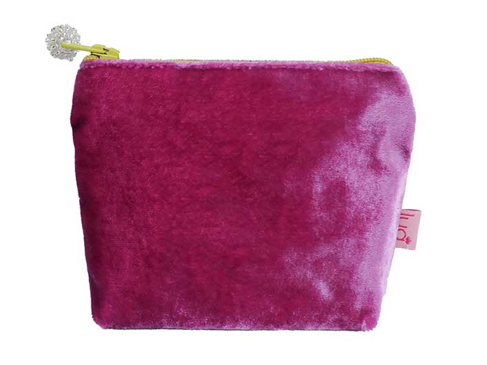 Velvet Purse - Pink Small