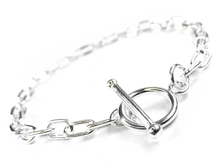 Silver Bracelet - Paperclip Link