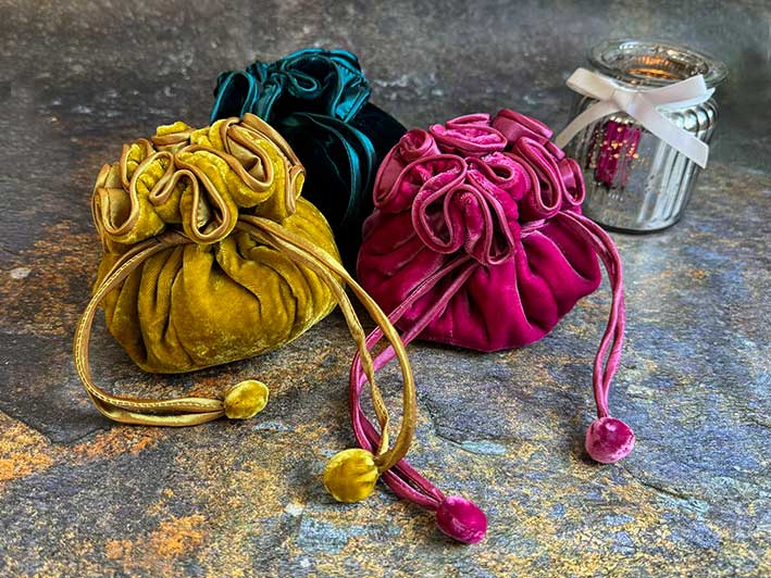 Velvet Jewellery Pouch - Group