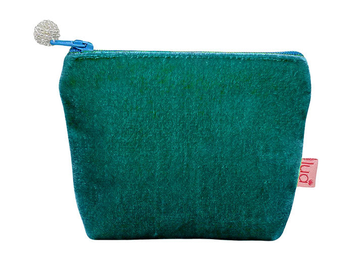 Velvet Purse - Marine Green Small