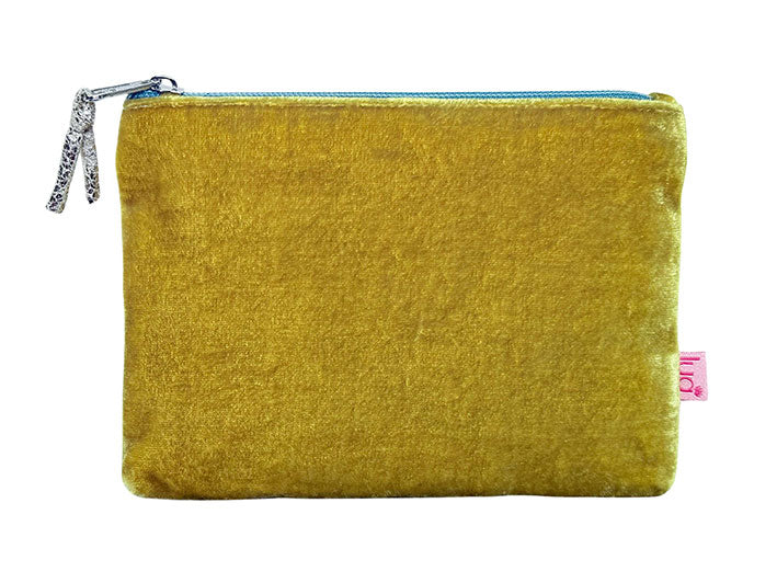 Velvet Purse - Mustard Medium